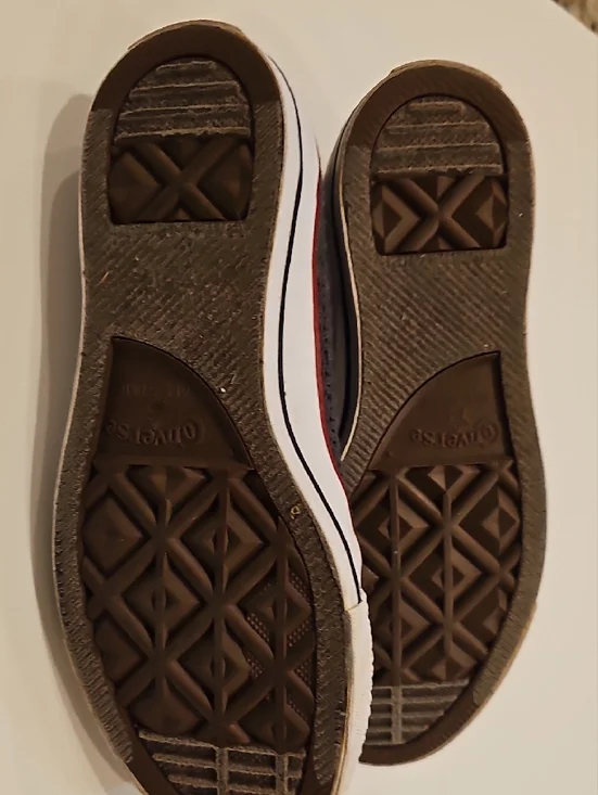 Converse Knit Pattern Gray High Top Mesh Sneakers Size 7 Women's - Picture 7 of 9